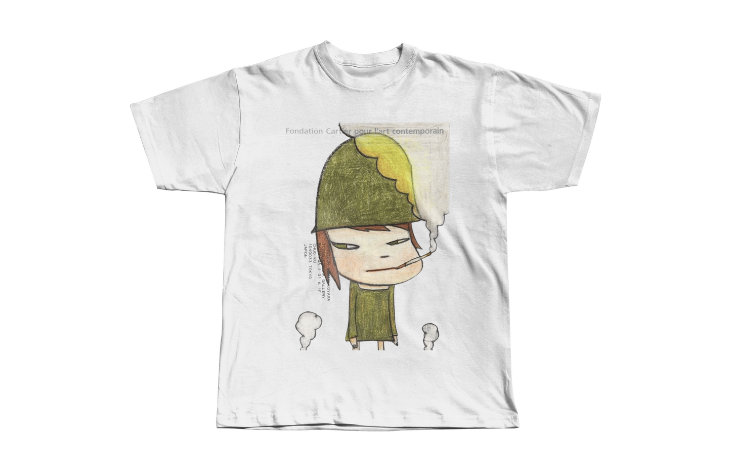 Yoshitomo Nara Military Girl Graphic Heavyweight Boxy Tee