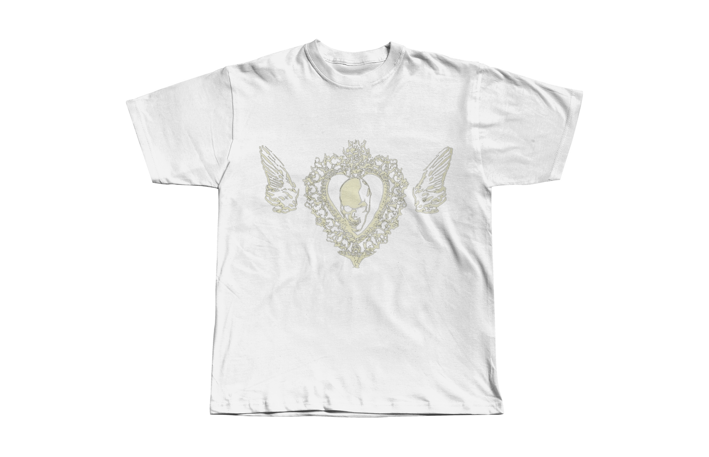 Death Note Manga Heart Skull Heavyweight Boxy Tee