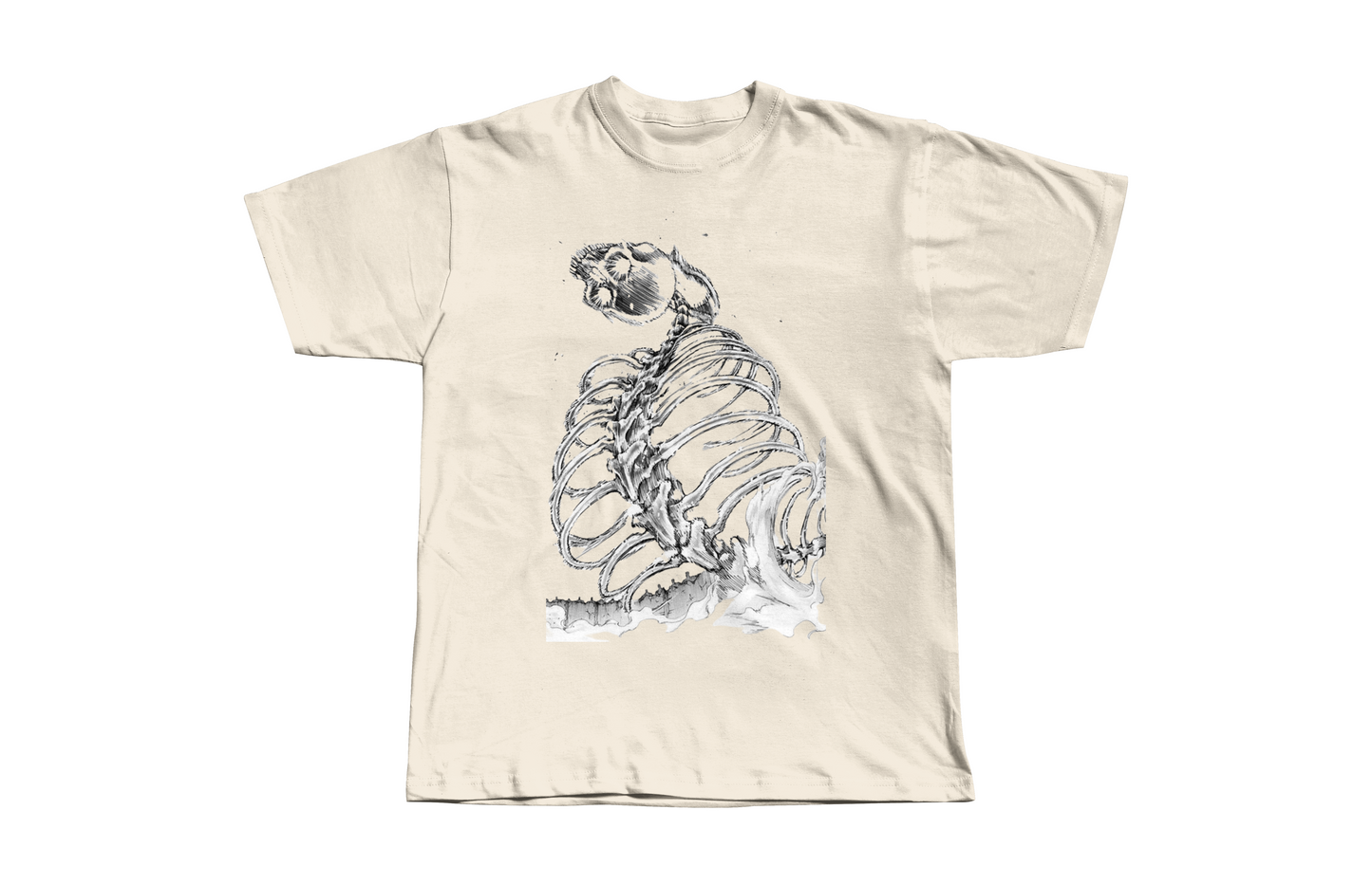 Attack on Titan Eren Titan Skeleton Heavyweight Boxy Tee