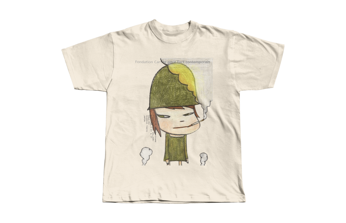 Yoshitomo Nara Military Girl Graphic Heavyweight Boxy Tee