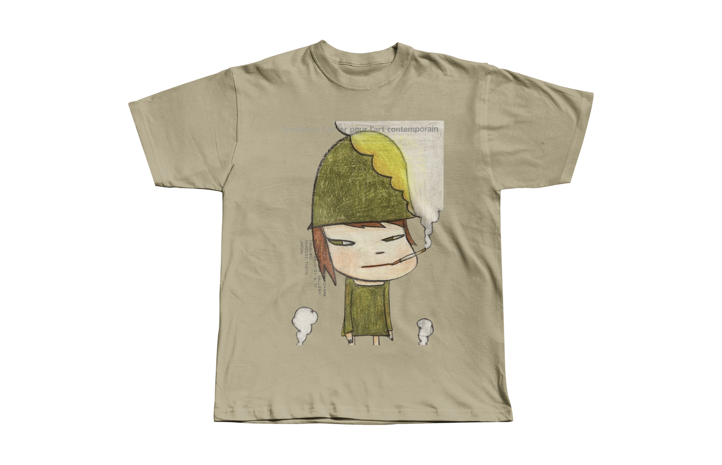 Yoshitomo Nara Military Girl Graphic Heavyweight Boxy Tee