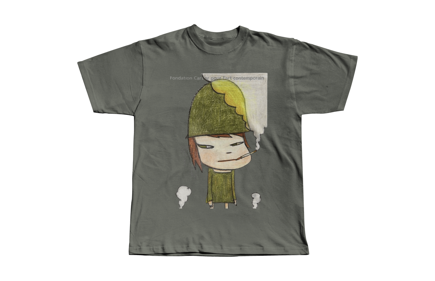 Yoshitomo Nara Military Girl Graphic Heavyweight Boxy Tee