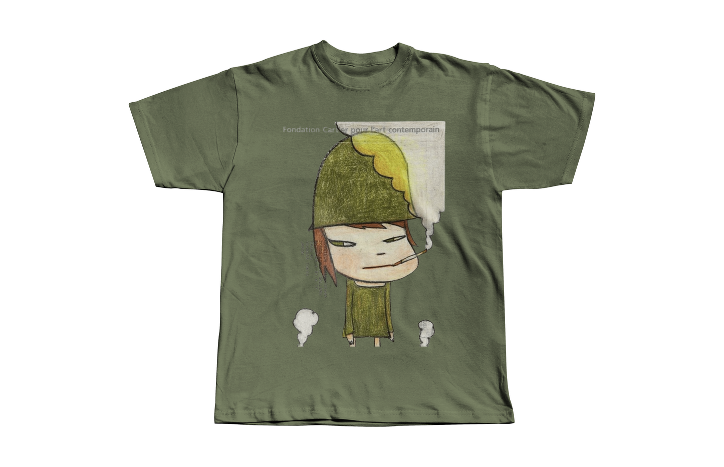 Yoshitomo Nara Military Girl Graphic Heavyweight Boxy Tee